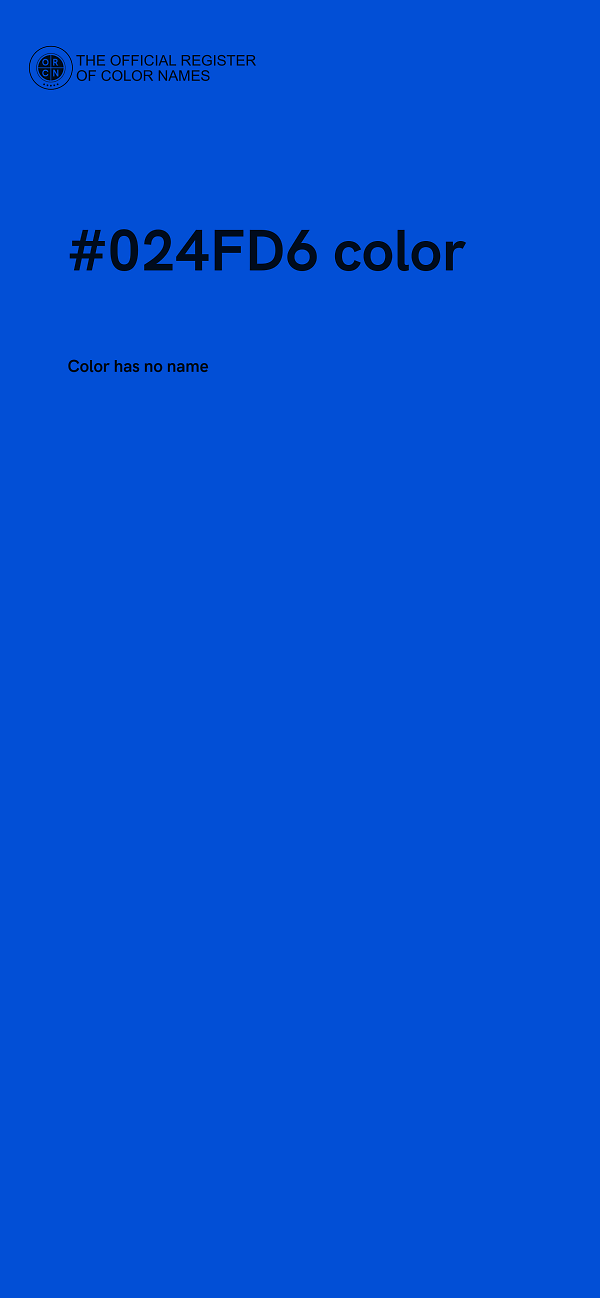 #024FD6 color image