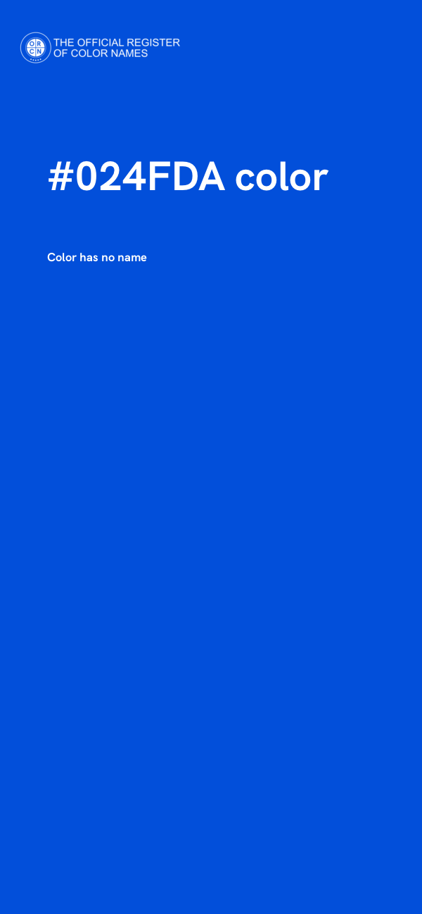 #024FDA color image