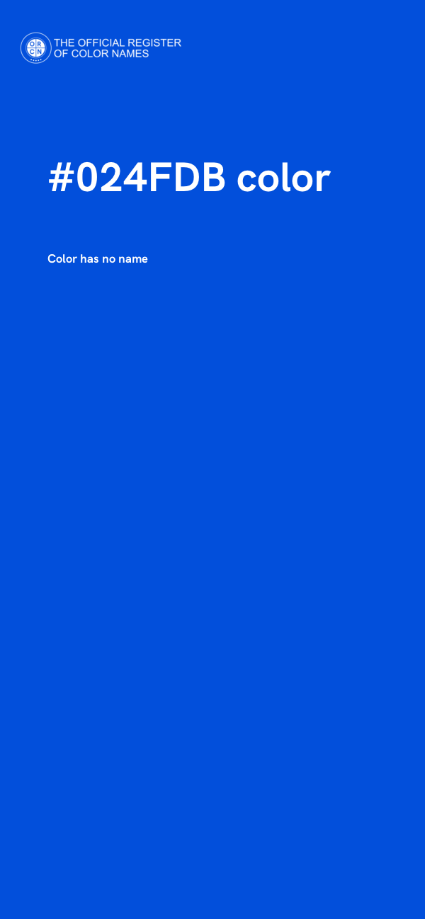 #024FDB color image