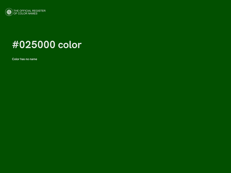 #025000 color image