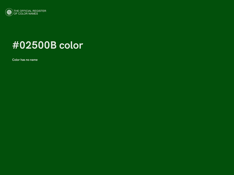 #02500B color image