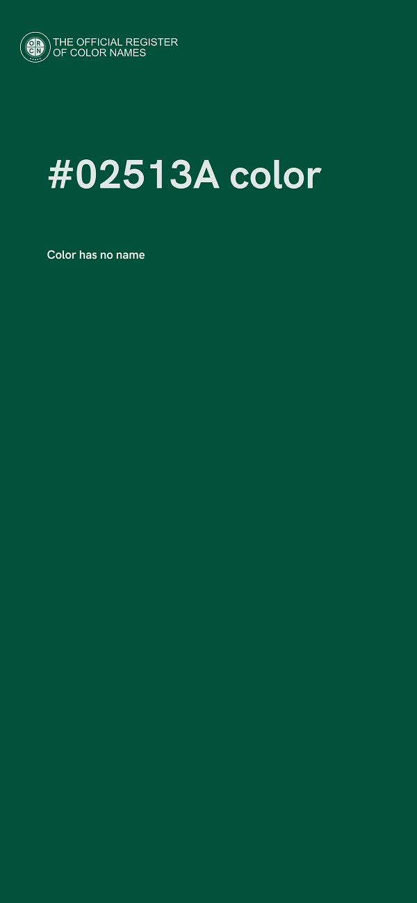 #02513A color image