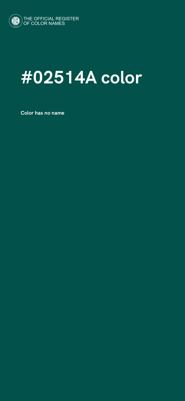 #02514A color image
