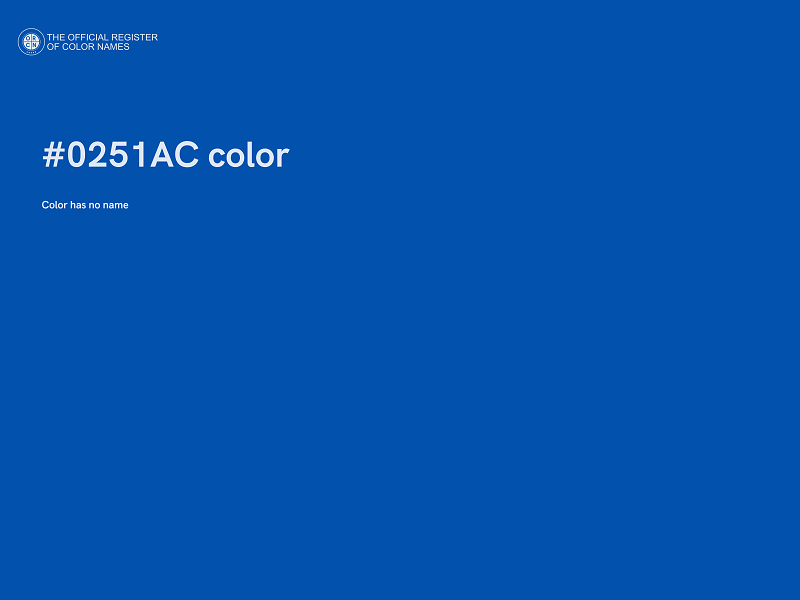 #0251AC color image