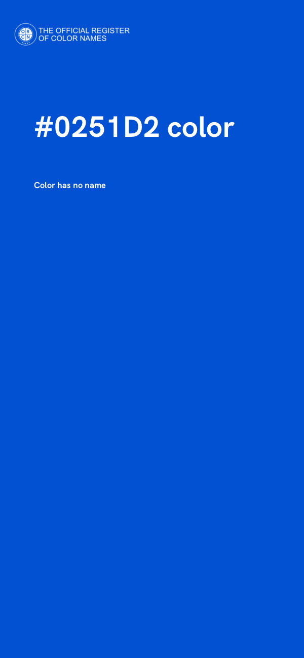 #0251D2 color image