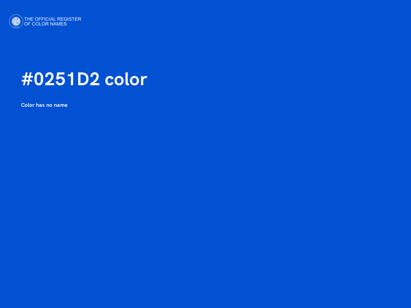 #0251D2 color image