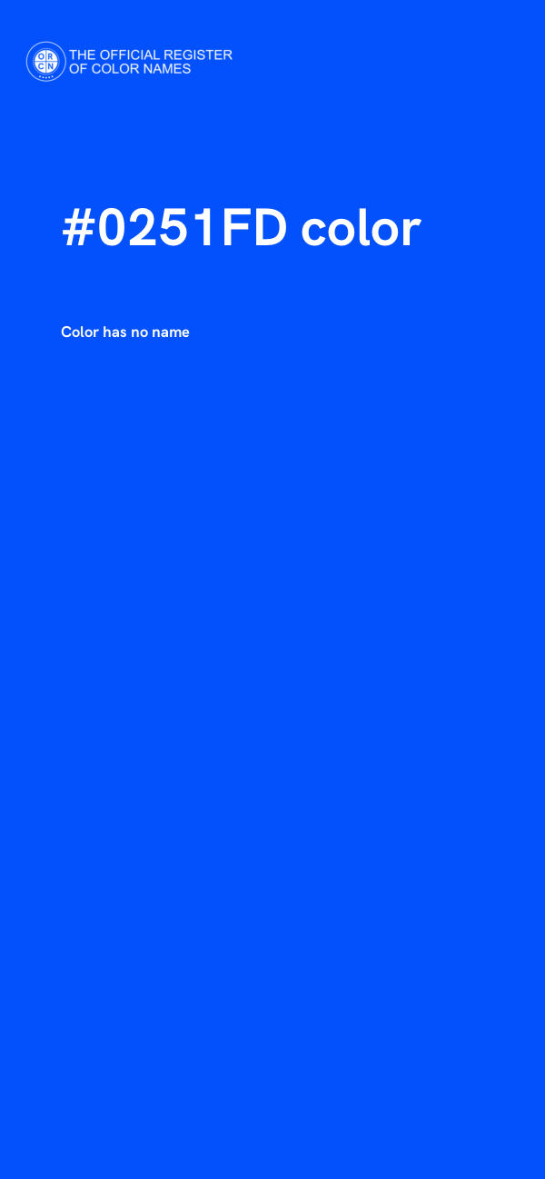 #0251FD color image