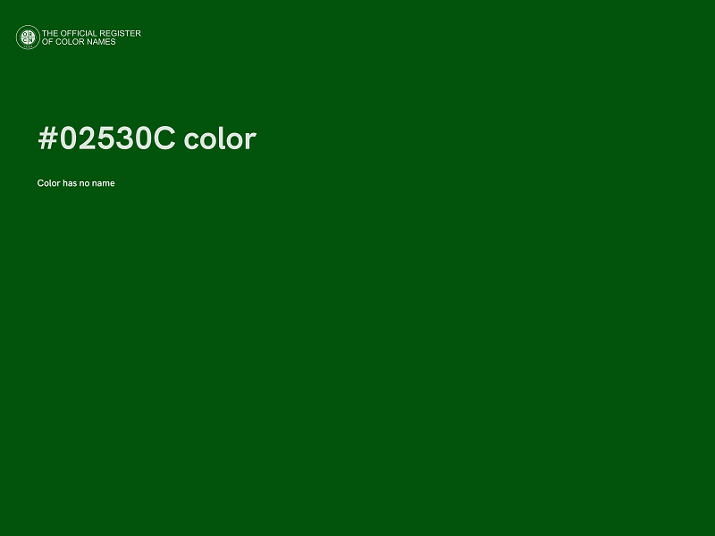 #02530C color image