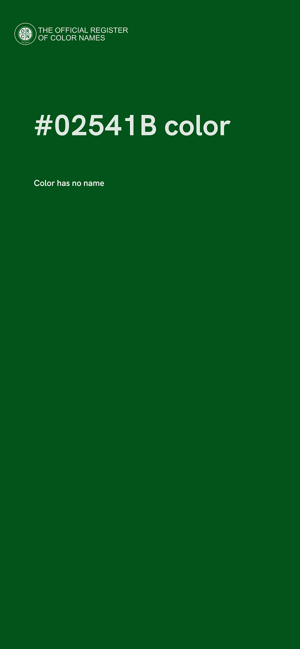 #02541B color image