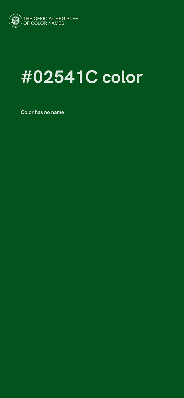 #02541C color image