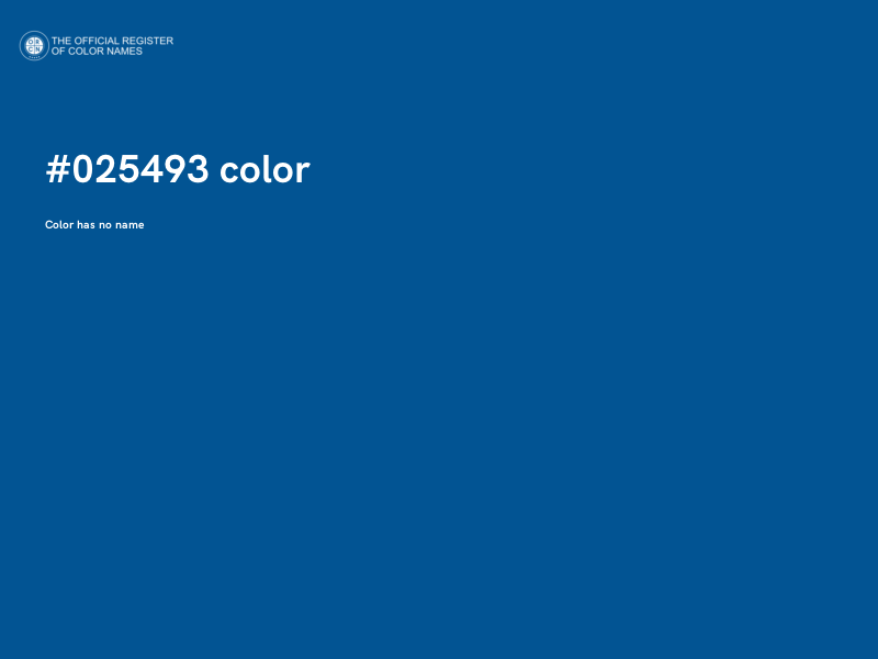 #025493 color image