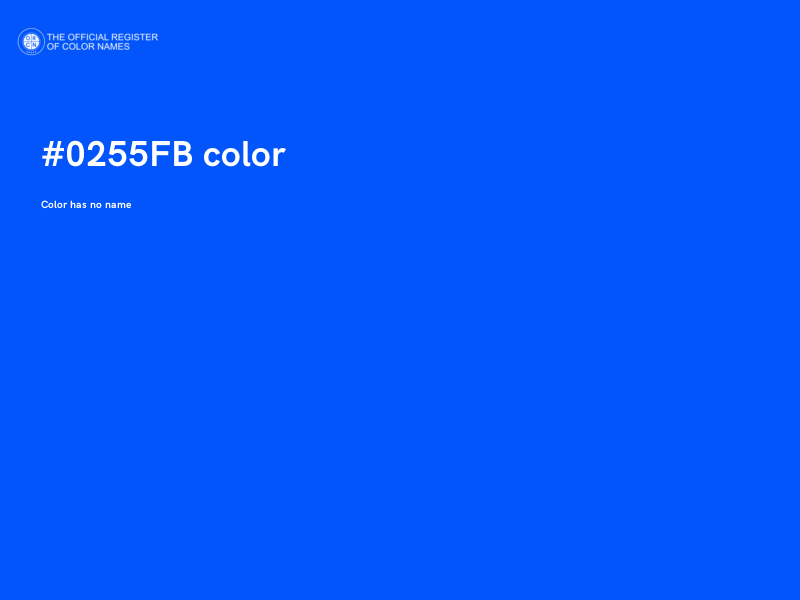 #0255FB color image