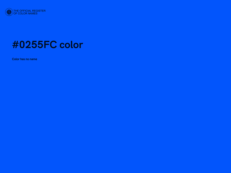 #0255FC color image
