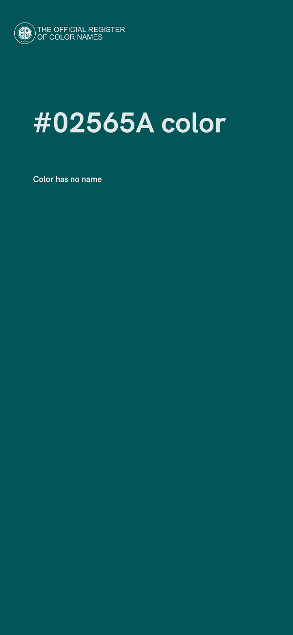 #02565A color image