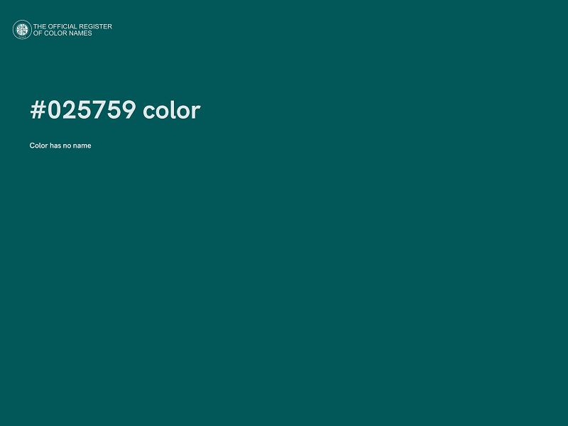 #025759 color image