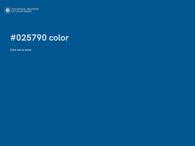 #025790 color image