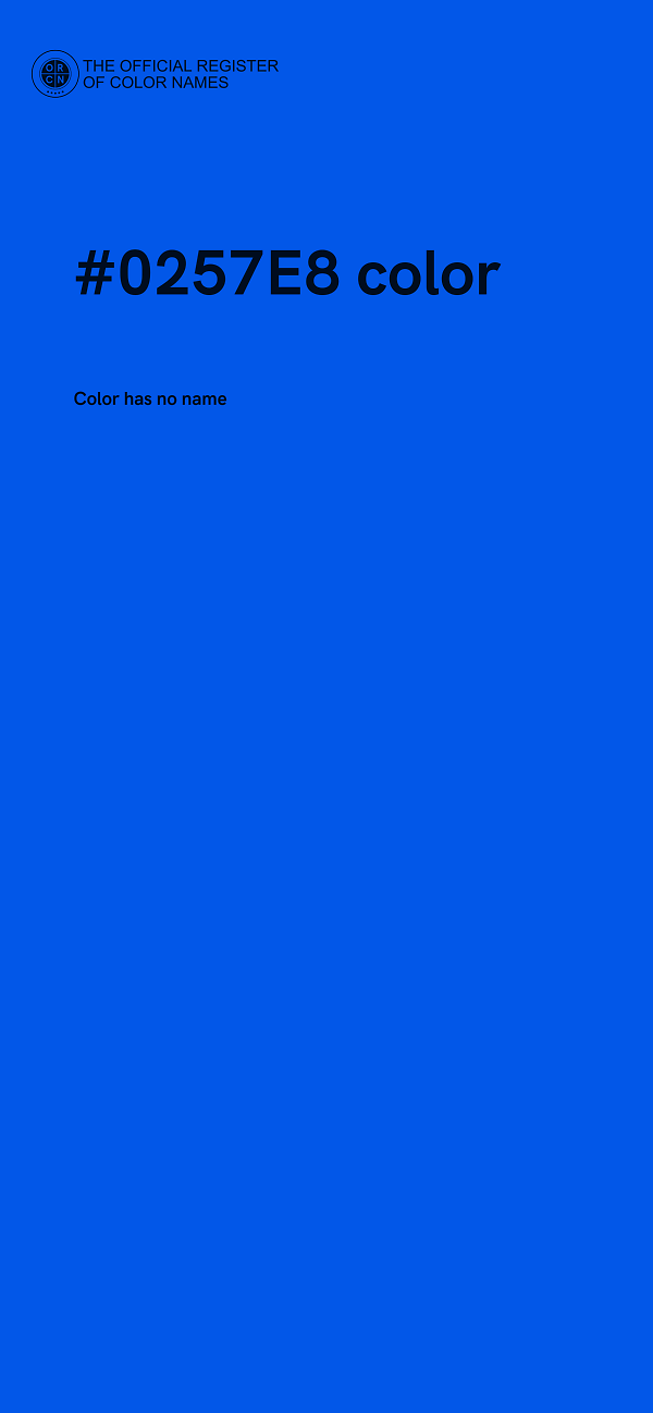 #0257E8 color image