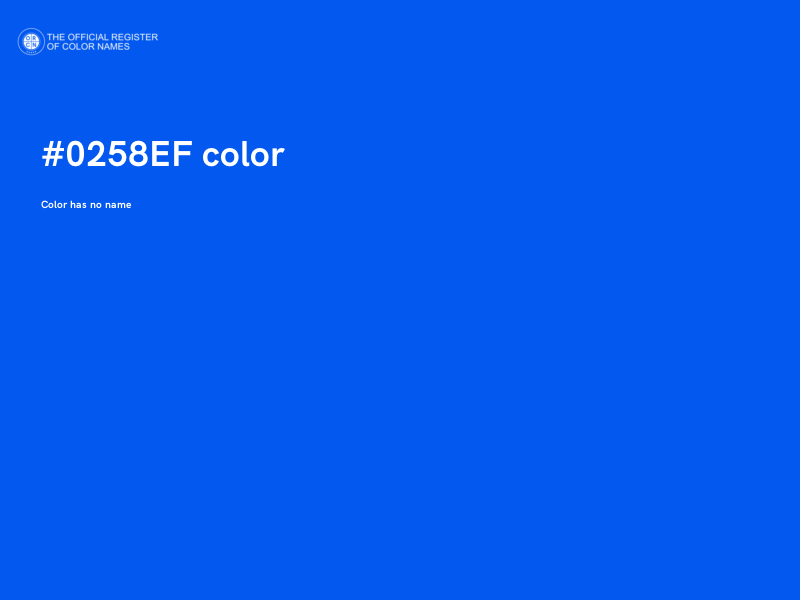 #0258EF color image
