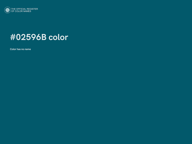 #02596B color image