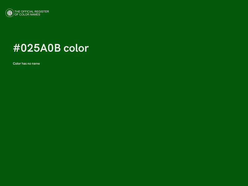 #025A0B color image