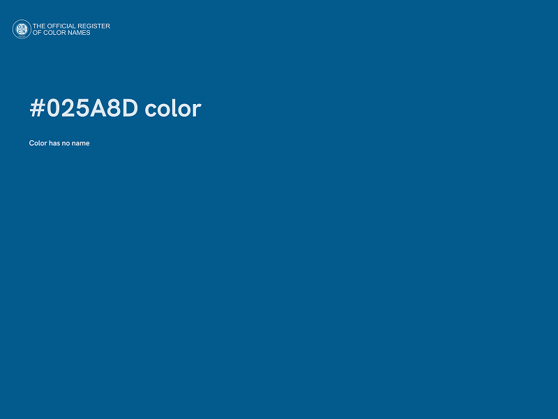 #025A8D color image