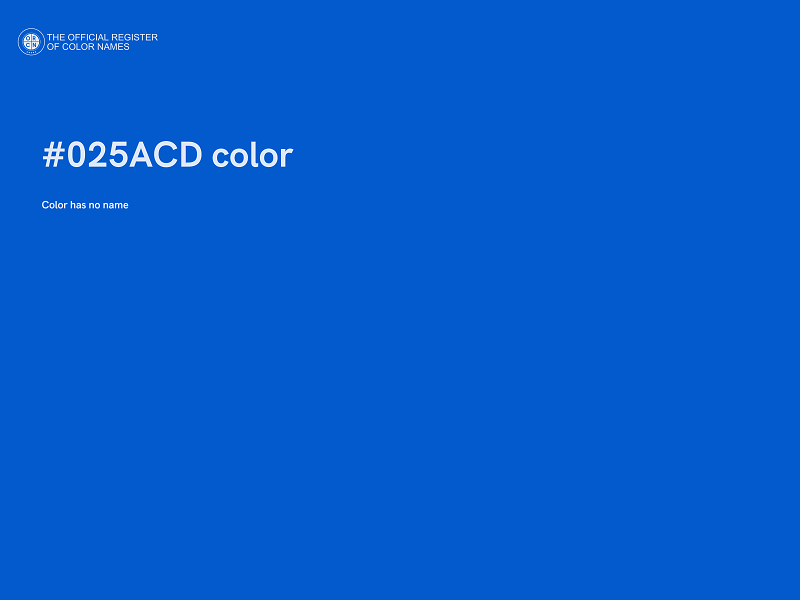 #025ACD color image