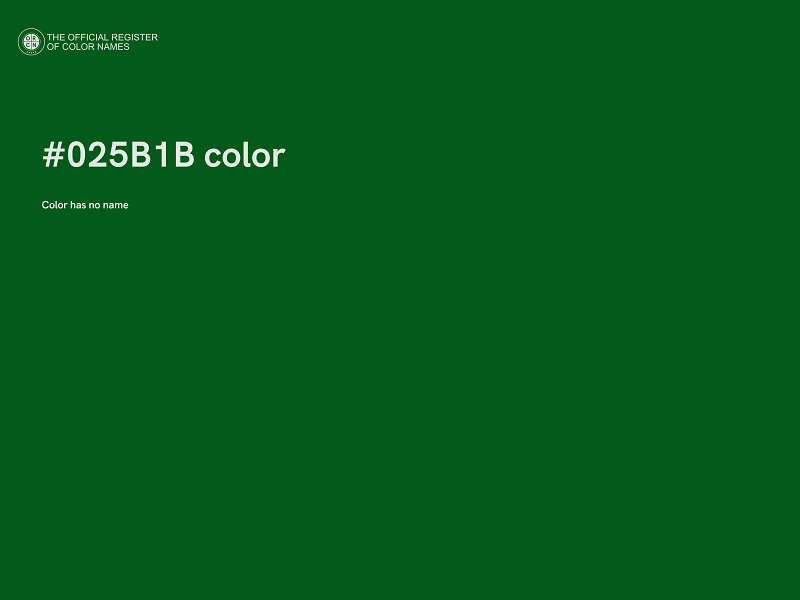 #025B1B color image