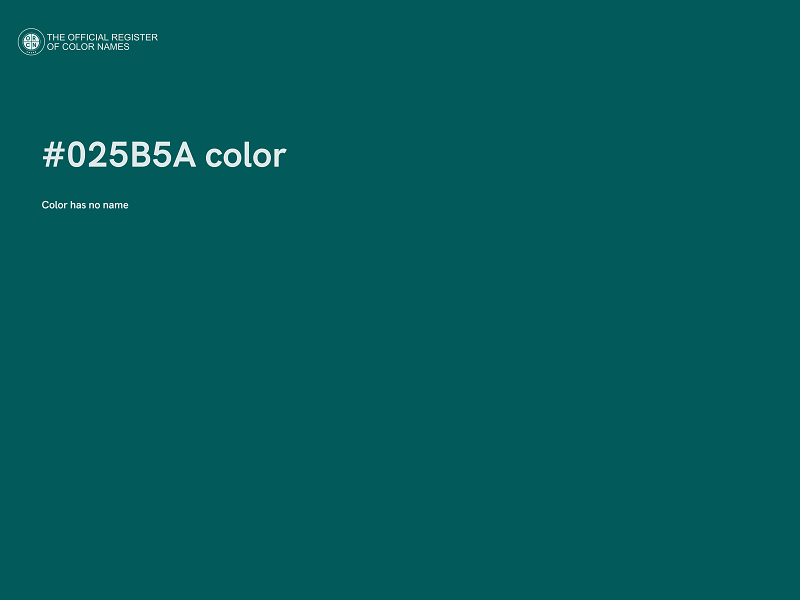 #025B5A color image