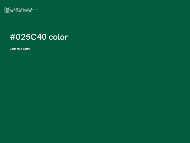 #025C40 color image