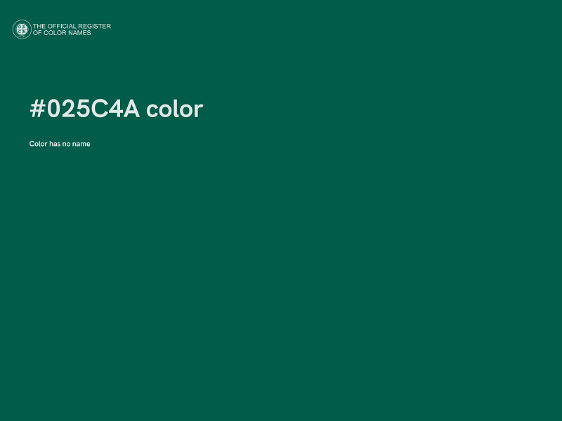 #025C4A color image