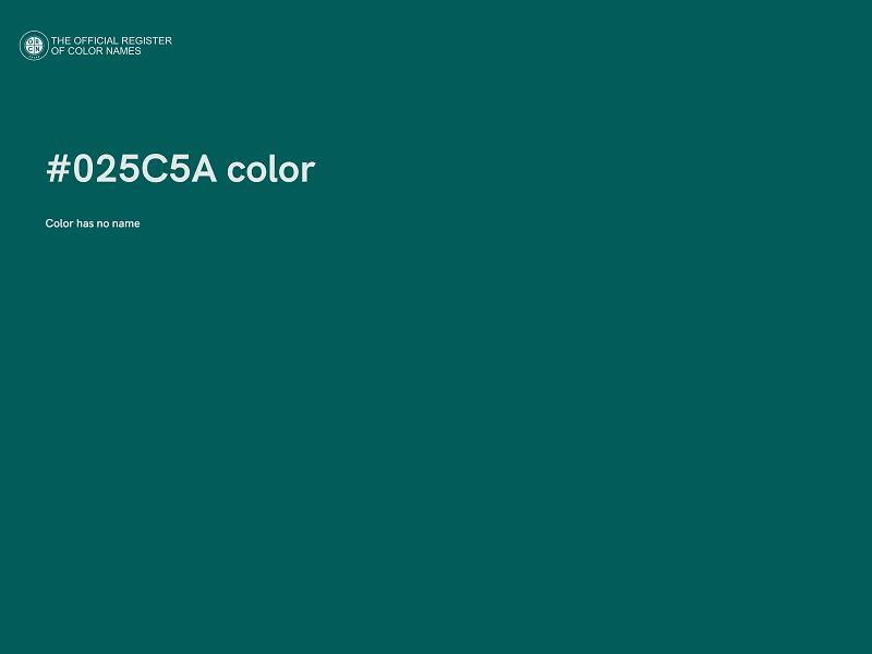 #025C5A color image