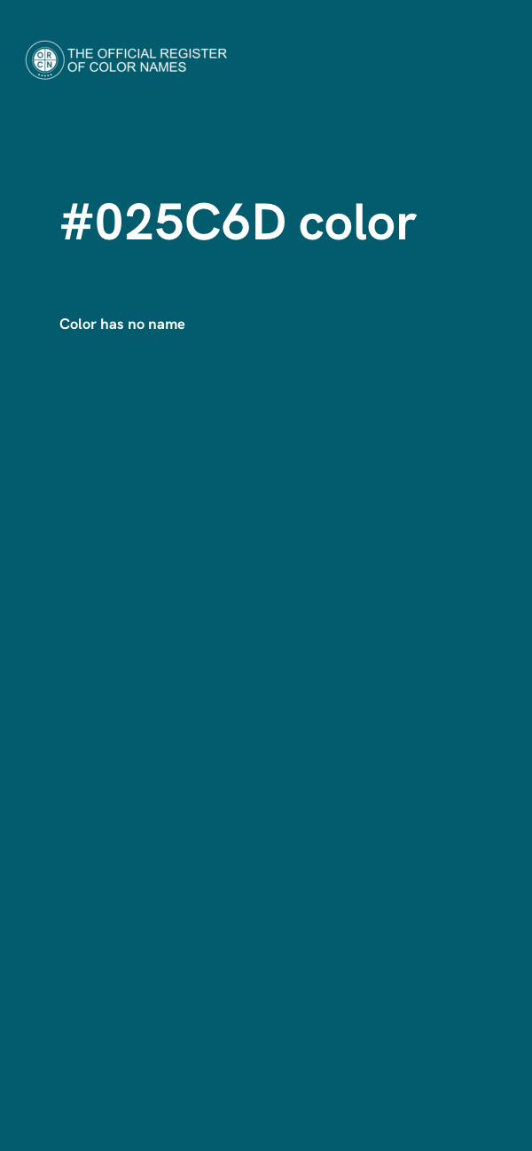 #025C6D color image