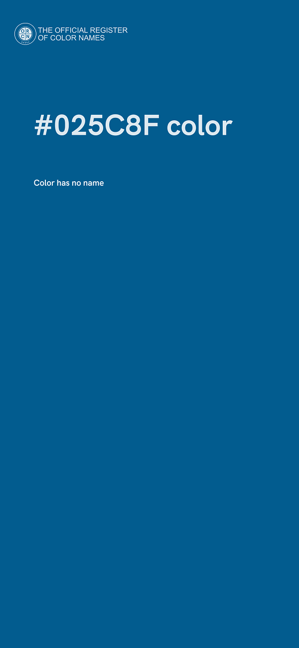 #025C8F color image