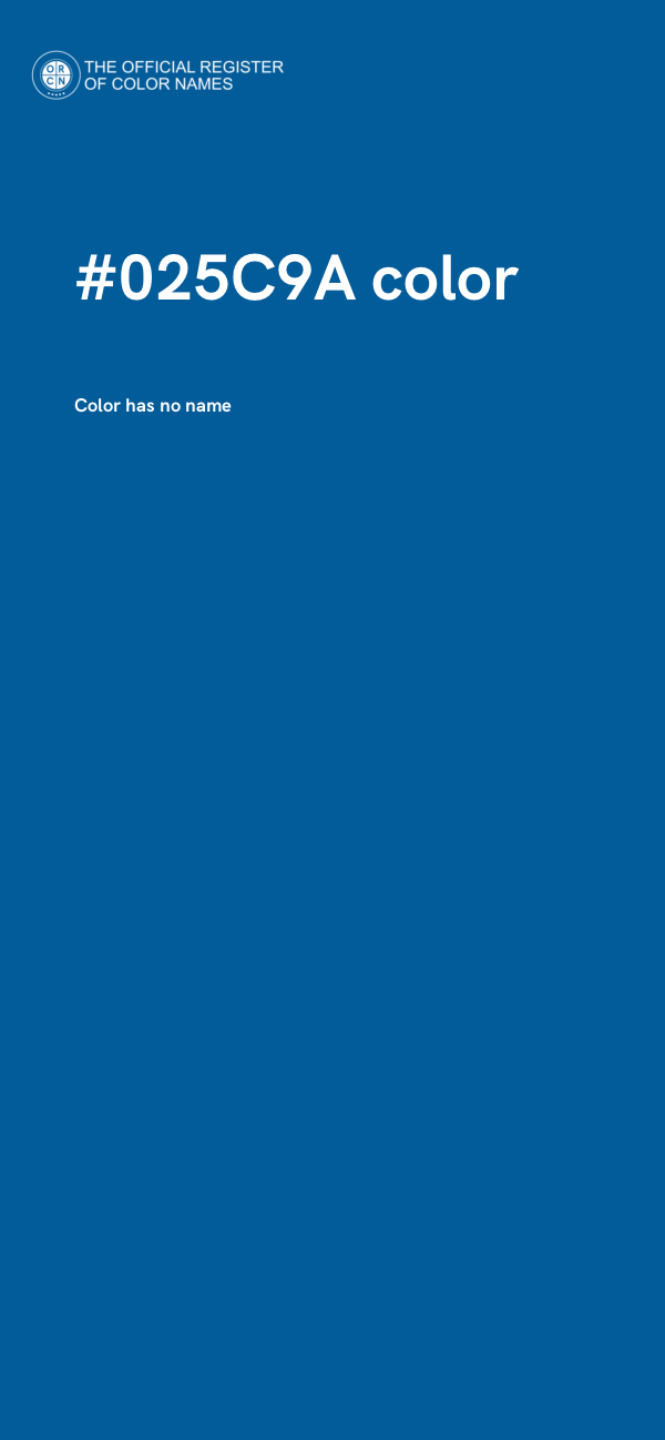 #025C9A color image