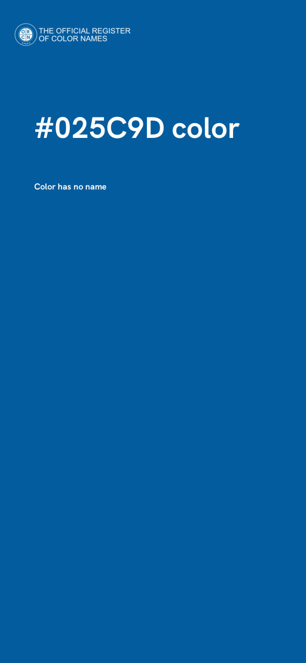 #025C9D color image