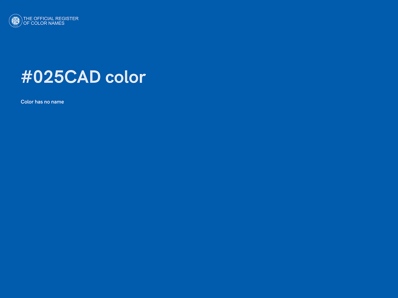 #025CAD color image