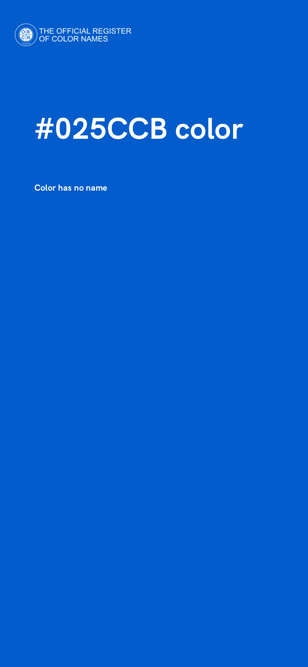 #025CCB color image