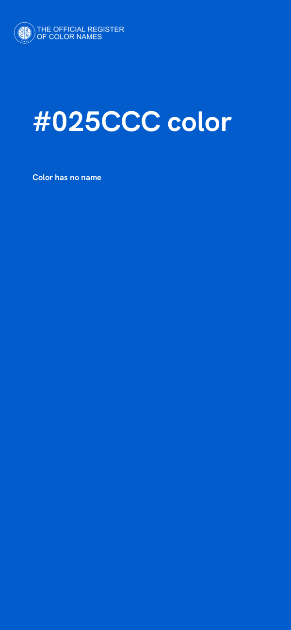 #025CCC color image