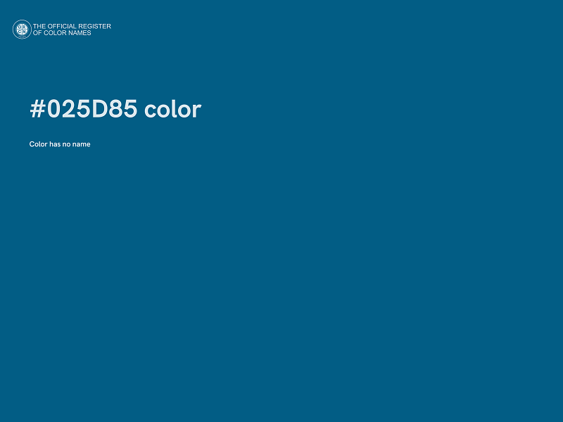 #025D85 color image