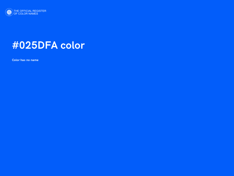 #025DFA color image