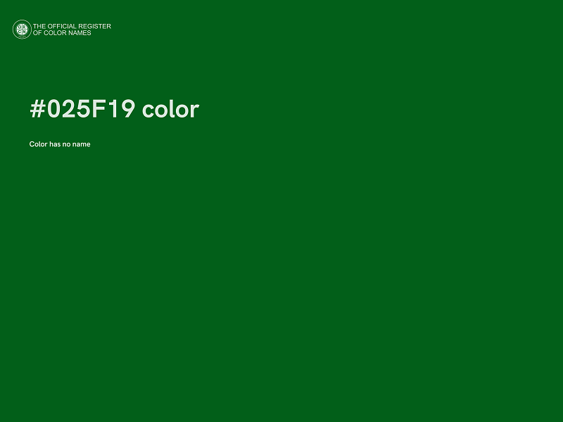 #025F19 color image