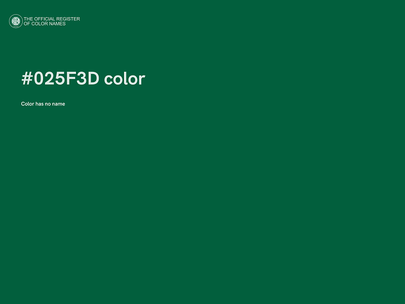 #025F3D color image