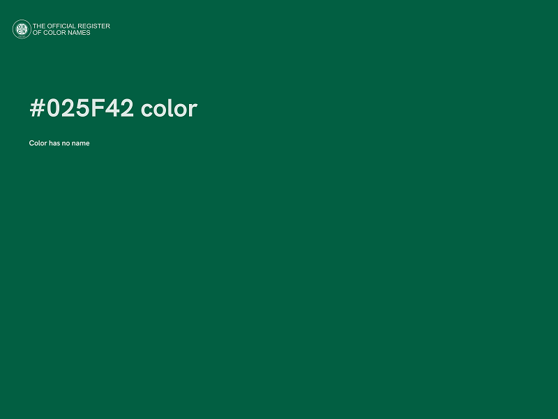 #025F42 color image