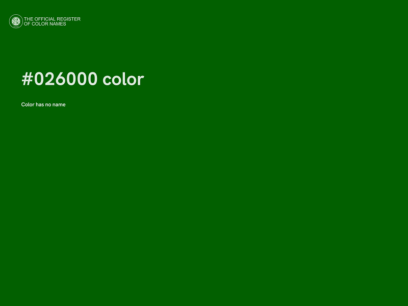 #026000 color image