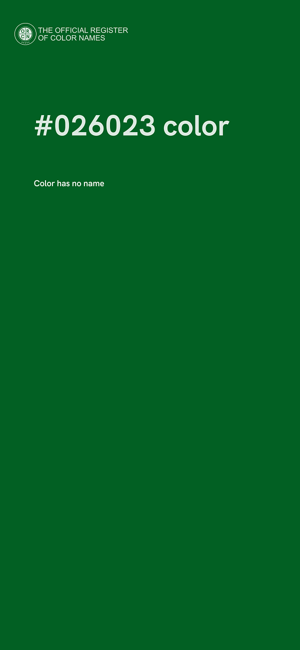 #026023 color image