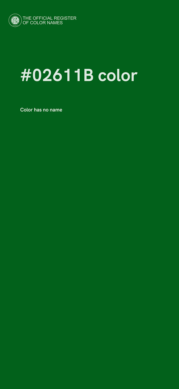 #02611B color image