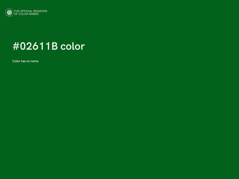 #02611B color image