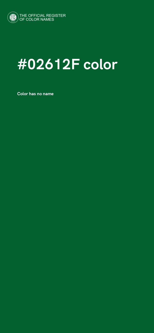 #02612F color image