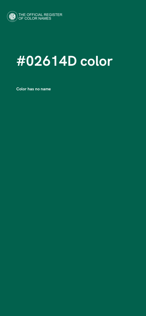 #02614D color image