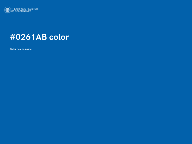 #0261AB color image